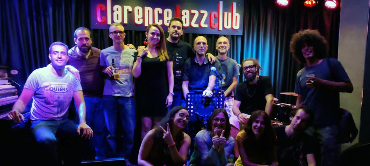 Imagen de la última jam session realizada en The Clarence Jazz Club, en agosto