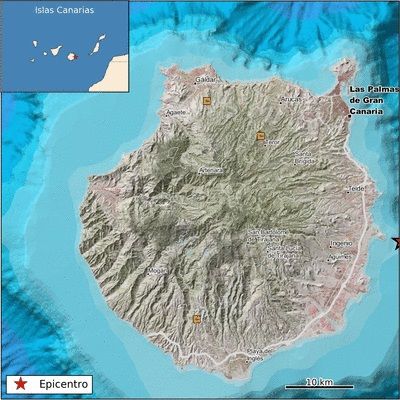 Un terremoto sacude las aguas de Gran Canaria