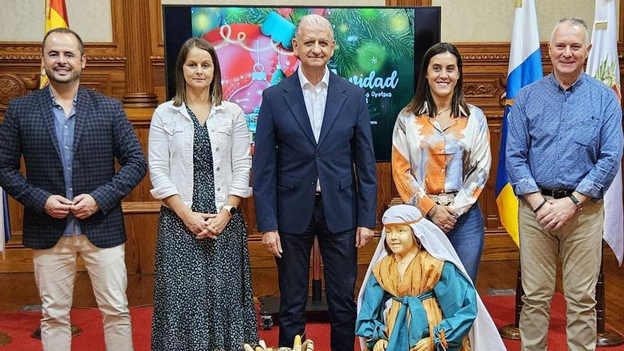 Presentación ayer del programa navideño del Ayuntamiento de La Orotava. | | E.D.