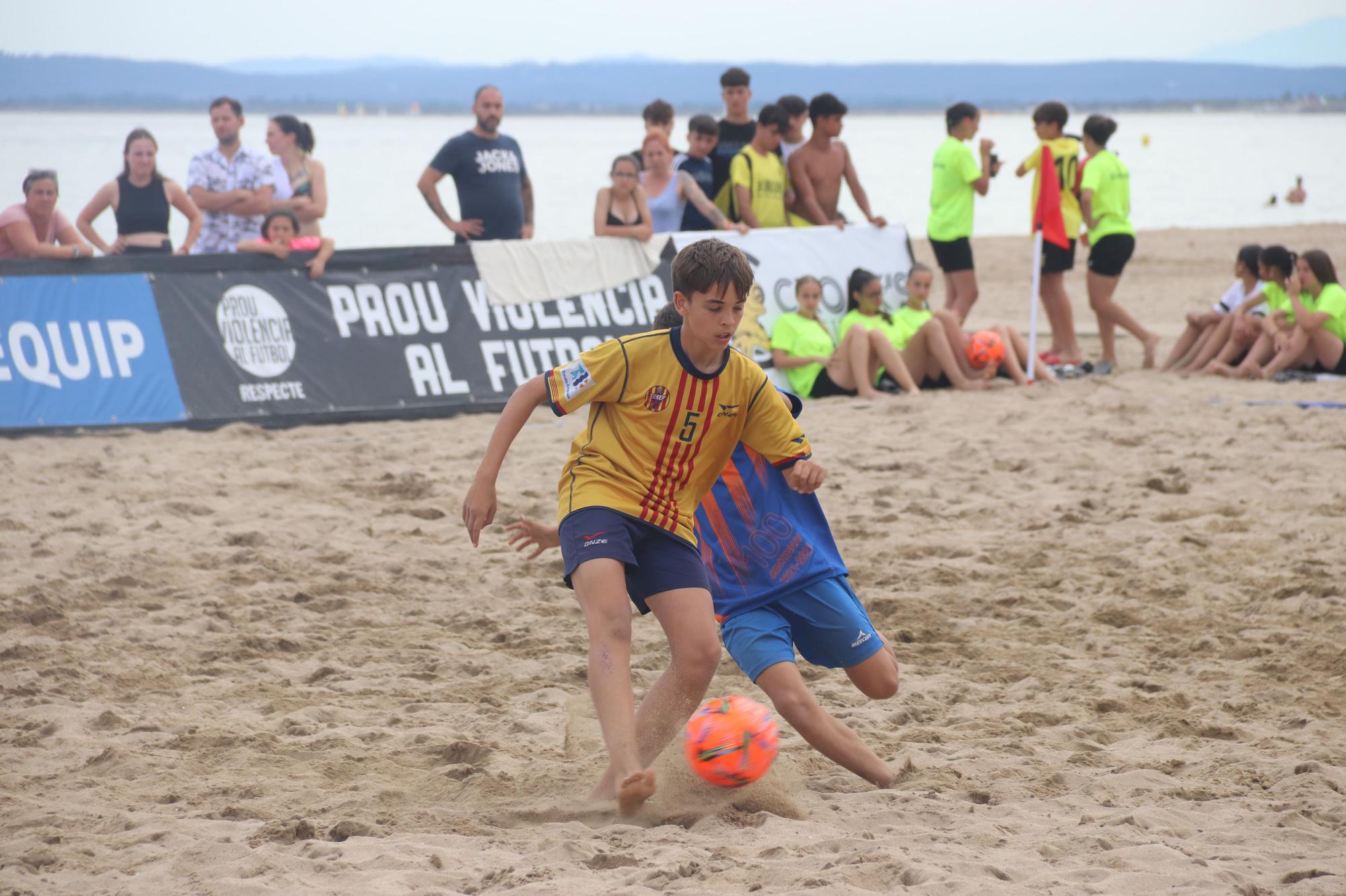 Campionats de Catalunya de futbol platja a Roses