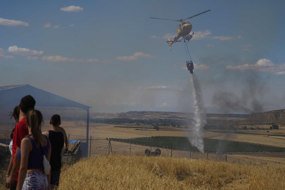 Incendio de una nave ganadera en Sanzoles