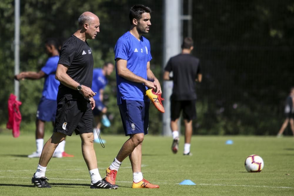 Entrenamiento del Oviedo en el Requexón