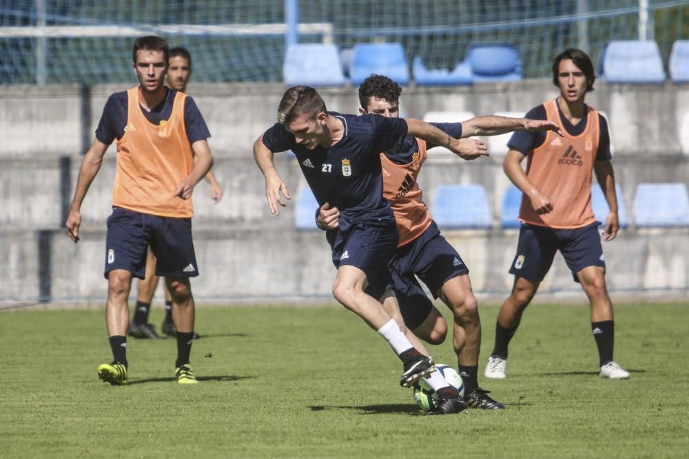 Primer entrenamiento del Real Oviedo