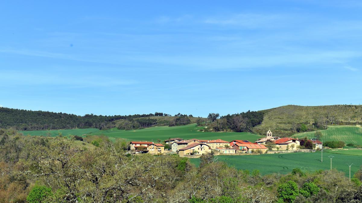 La localidad de Valluerca en Valdegovía, Álava
