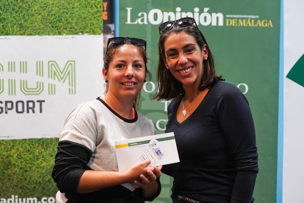 Entrega de los premios a los ganadores del V Torneo de Pádel de La Opinión de Málaga.