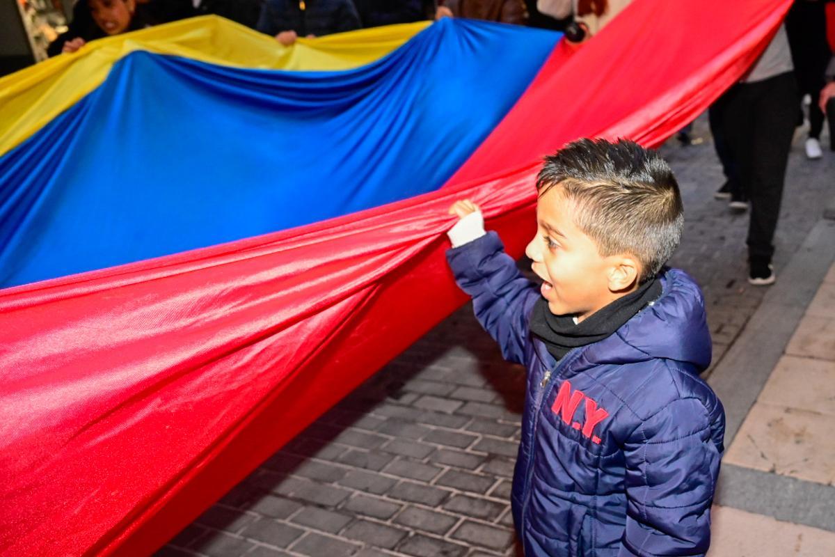 Concentración de venezolanos en Castellón