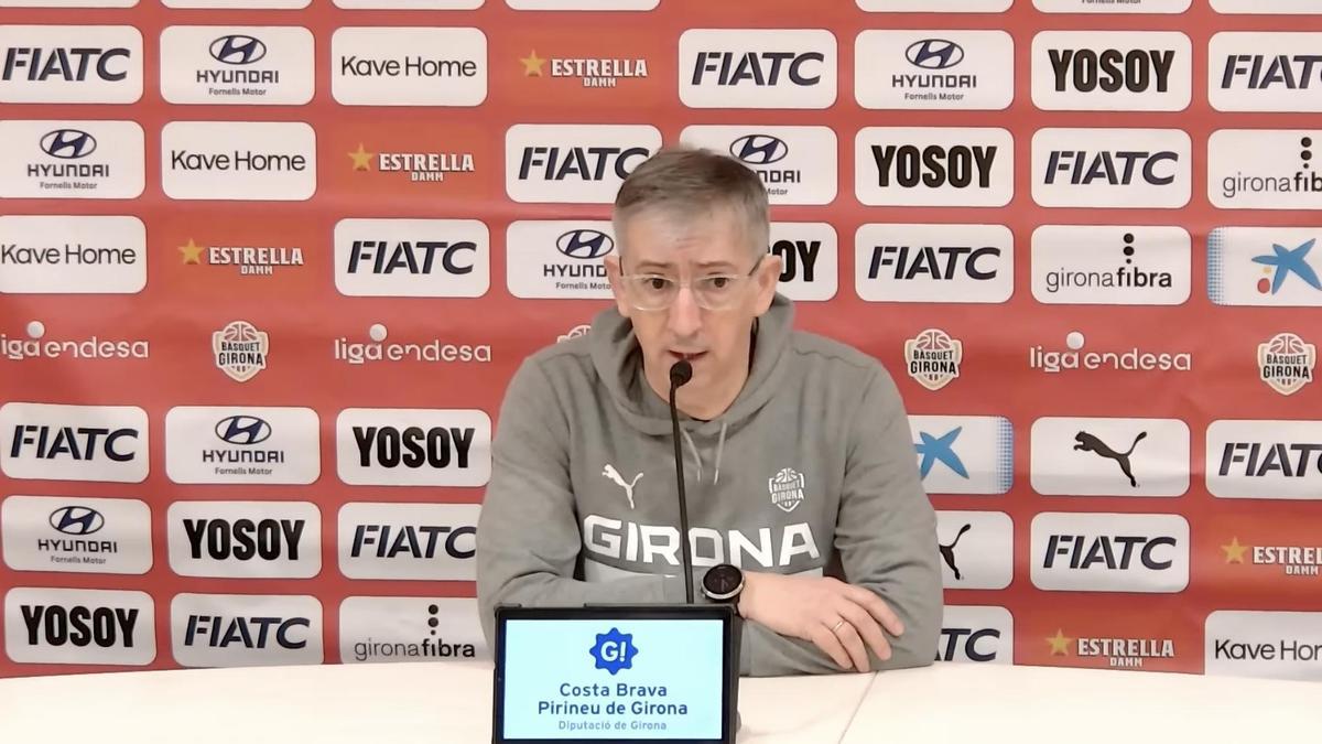 Moncho, aquest matí a la sala de premsa de Fontajau.