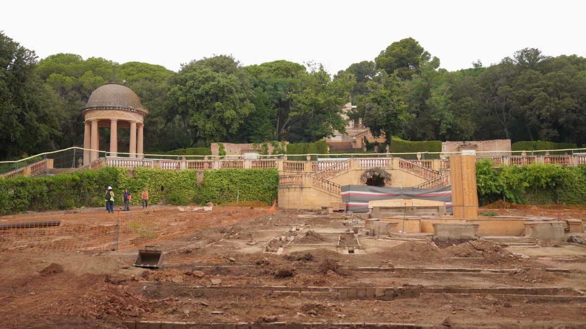La restauración del Laberint d'Horta de Barcelona descubre su sistema de riego original del siglo XVIII