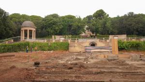 La restauración del Laberint dHorta descubre su sistema de riego original del siglo XVIII