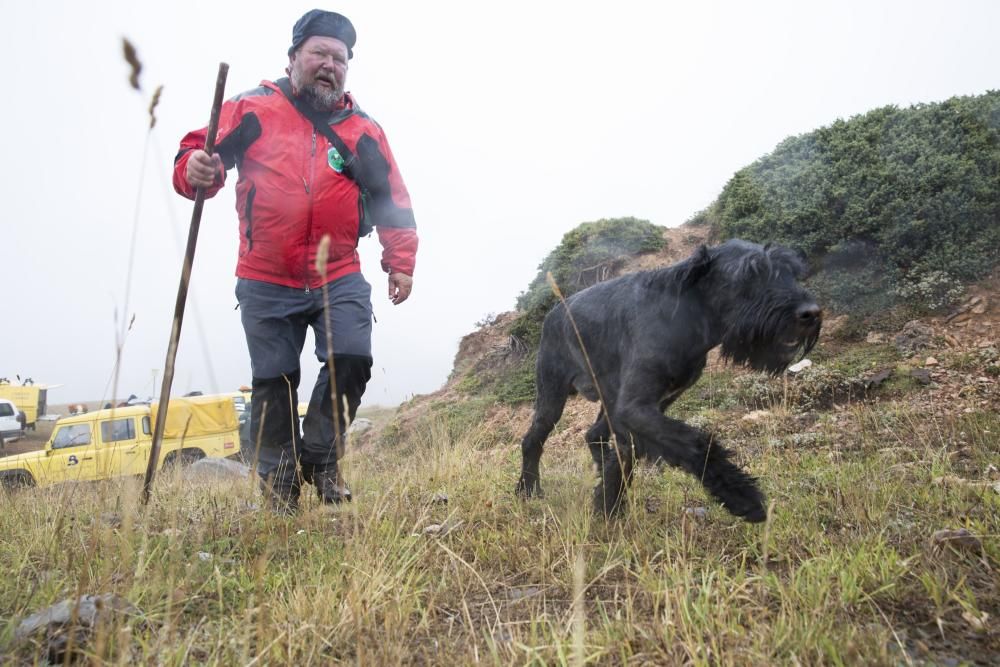 Rescate del montañero desaparecido en Somiedo