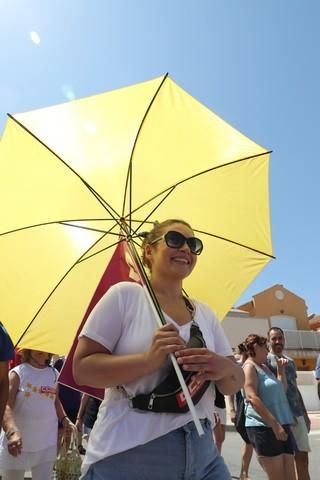 Protesta del sector de la hostelería en La Manga