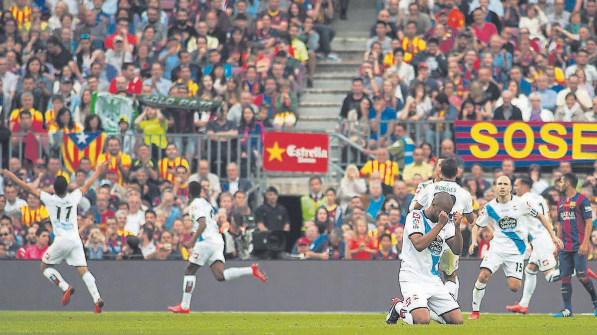 El gol de Salomao en el Camp Nou en 2015. | LOF