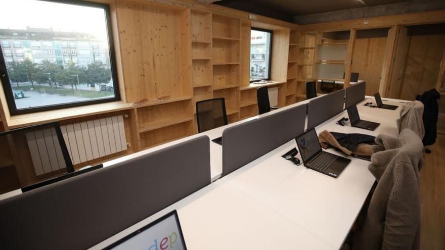 Sala de coworking del Centro de Emprendimiento.