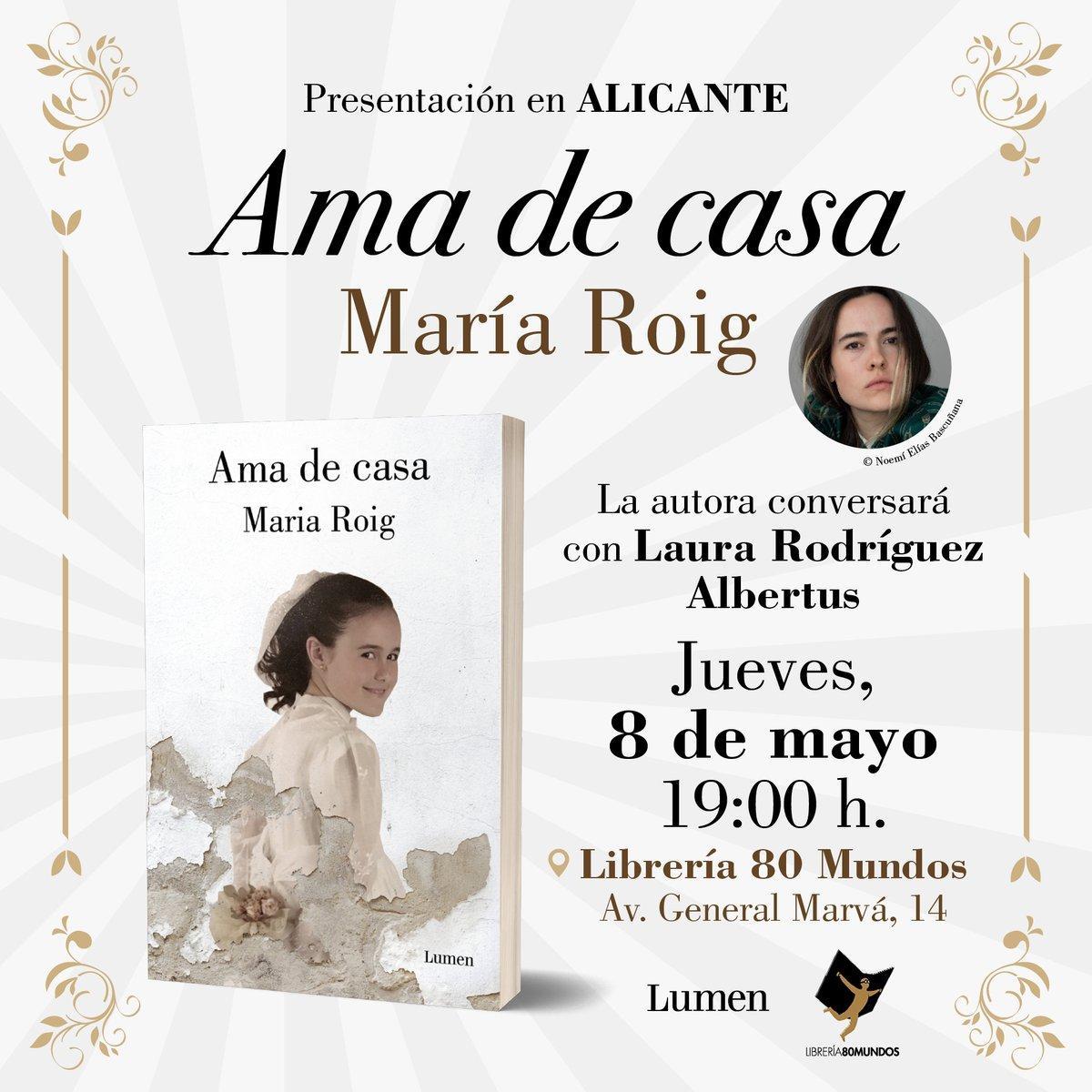 Cartel de la presentación de "Ama de casa" en Alicante