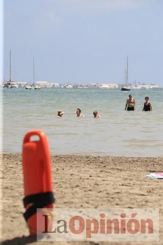 Ambiente en las playas de la Región durante el primer fin de semana de la 'nueva normalidad'