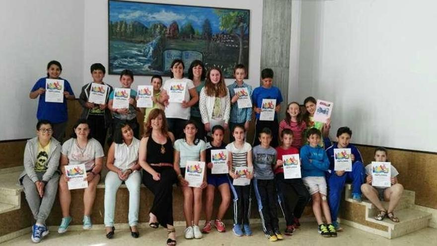 Escolares participantes en el curso. // Fdv