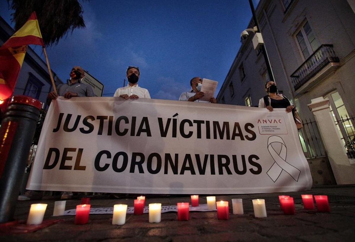Movilización de la Asociación Nacional de Víctimas y Afectados por Coronavirus (ANVAC)