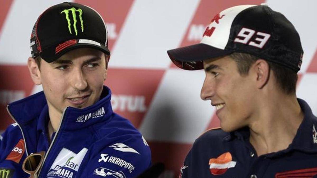 Valentino Rossi, sobre Jorge Lorenzo y Marc Márquez: "Lorenzo, para lo bueno o para lo malo, es más transparente que Márquez, menos falso. He luchado contra adversarios duros, pero nadie se comportó como Márquez"