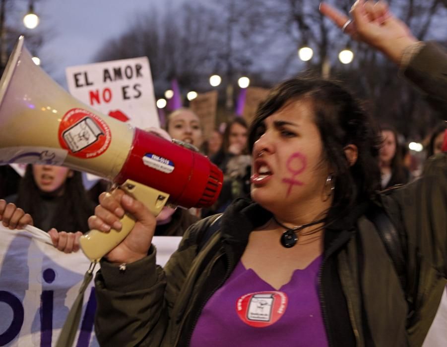 Manifestación del día de la mujer en Gijón