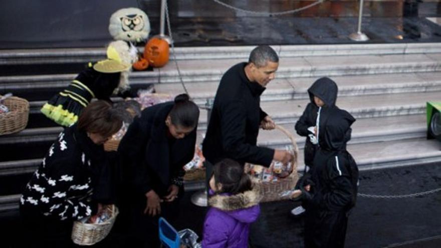 Los Obama celebran Hallowen en la Casa Blanca