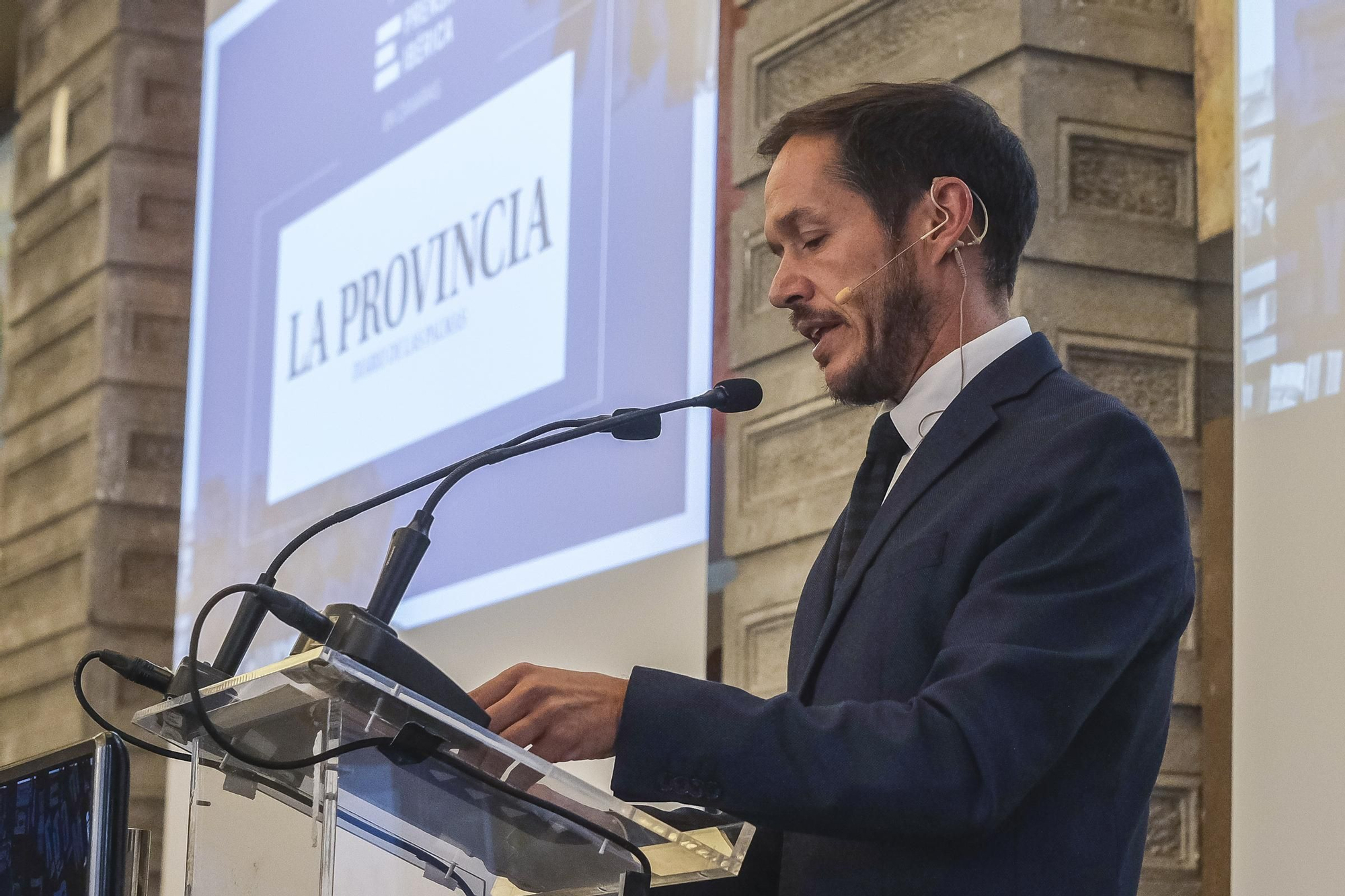 Foro Cambio Climático, con la presencia del consejero de Transición Ecológica del Gobierno de Canarias, Mariano Hernández Zapata. 