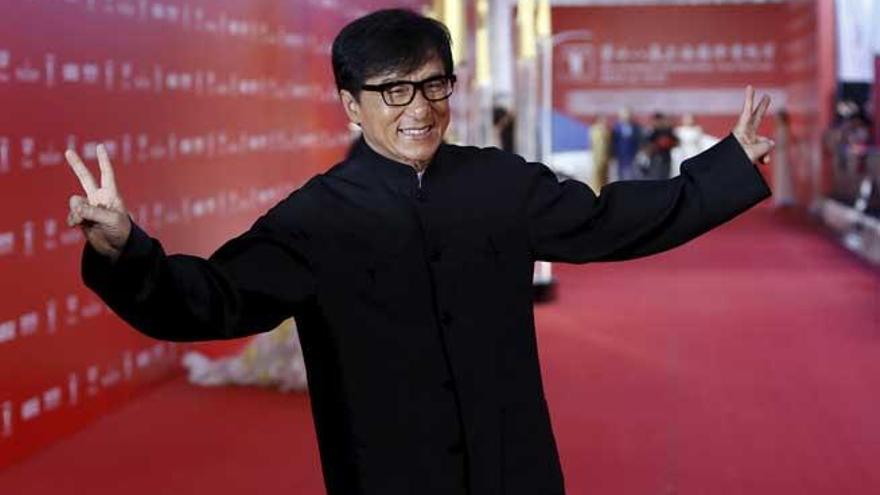 Jackie Chan, en la alfombra roja de Shanghai.