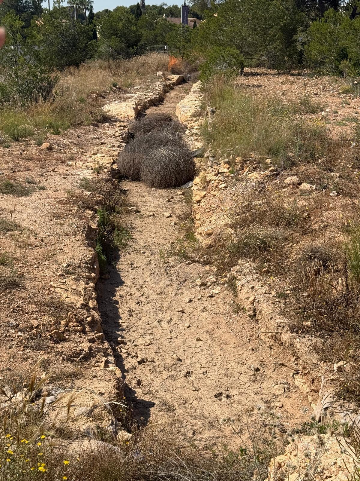 Restos arqueológicos en las obras de urbanización de la Cañada de Trilles.