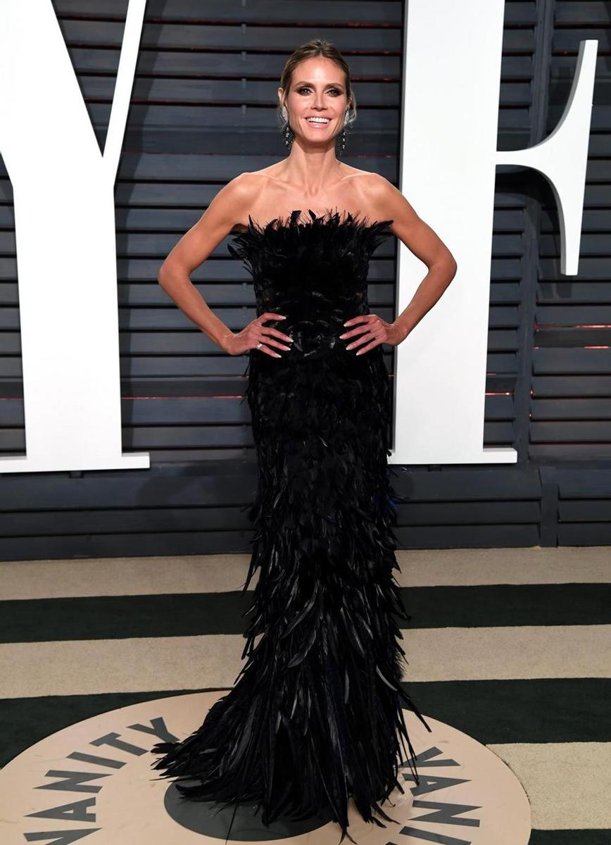 Oscar 2017: Heidi Klum con vestido de Alberta Ferretti