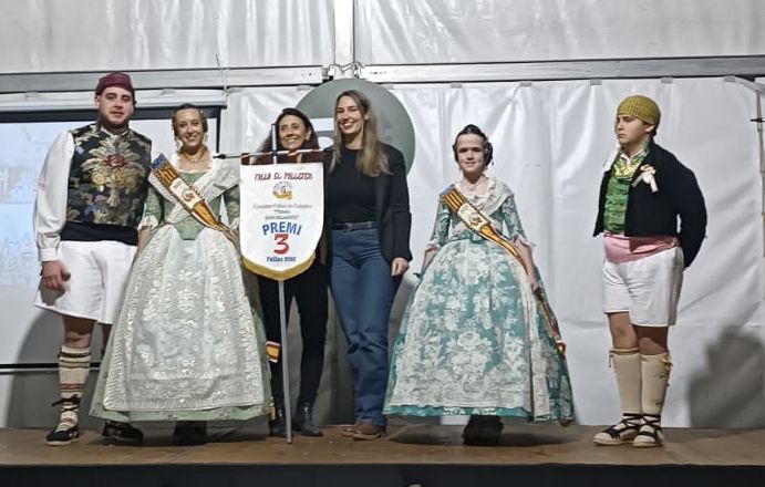 Entrega de premios de la Falla El Palleter del Port de Sagunt en su 50 aniversario