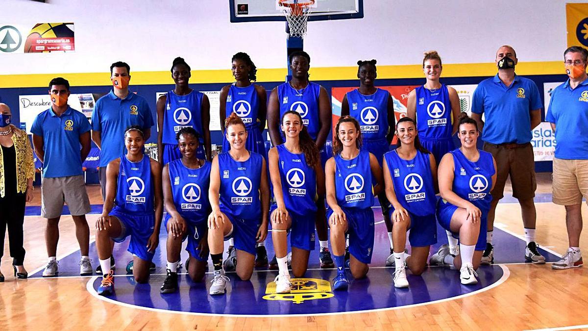 Formación del Club Baloncesto Islas Canarias Spar Gran Canaria.