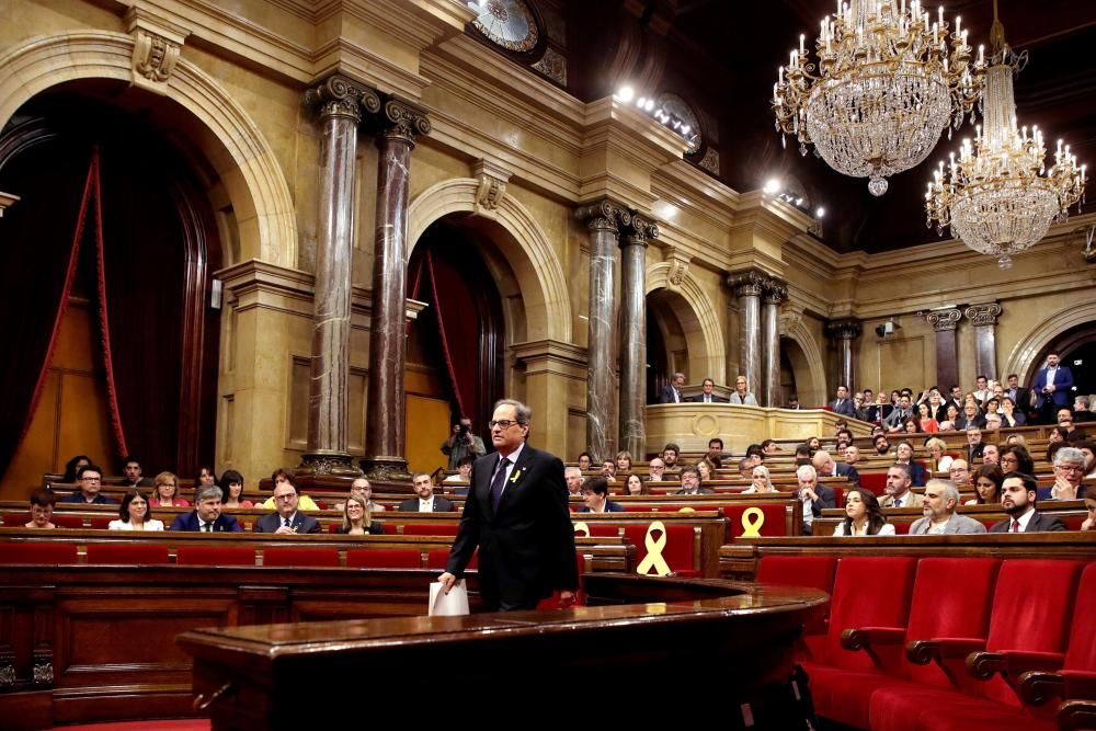 Ple d'investidura de Quim Torra