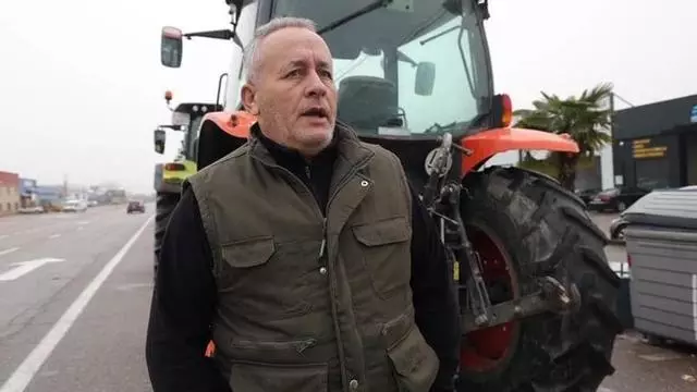 Testimonio durante la tractorada este viernes en Extremadura