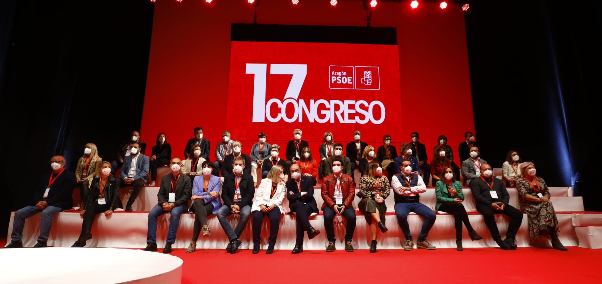 Clausura del 17º Congreso del PSOE en Aragón
