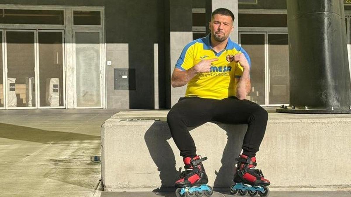 Daniel Teruel antes de iniciar los 40 kilómetros del Borussia-Villarreal.