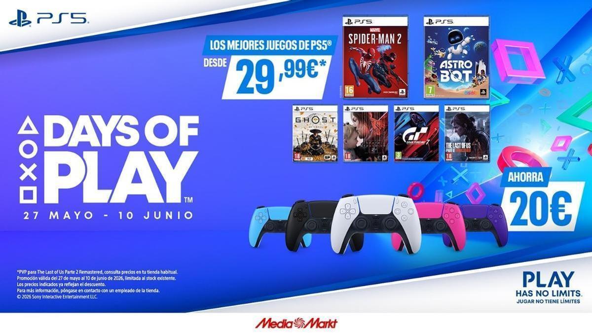 Days of Play vuelve a PlayStation: Qué juegos, accesorios y servicios están rebajados