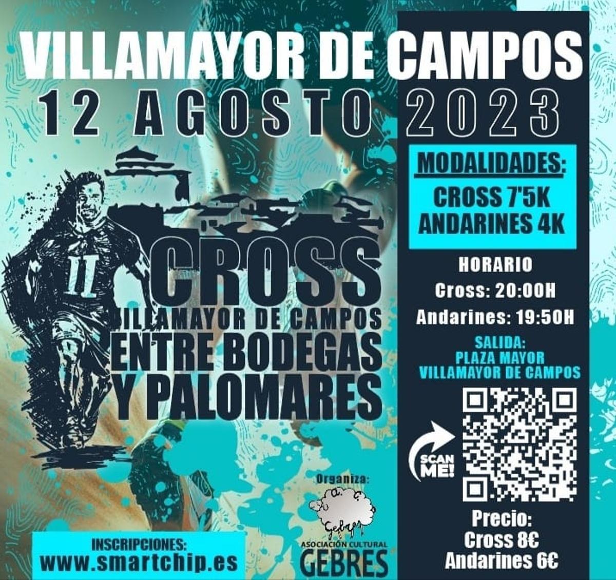 Imagen del anuncio de la prueba en Villamayor de Campos