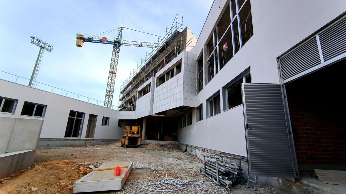 Las obras del centro de salud del Rincón de Loix de Benidorm en una imagen de archivo.