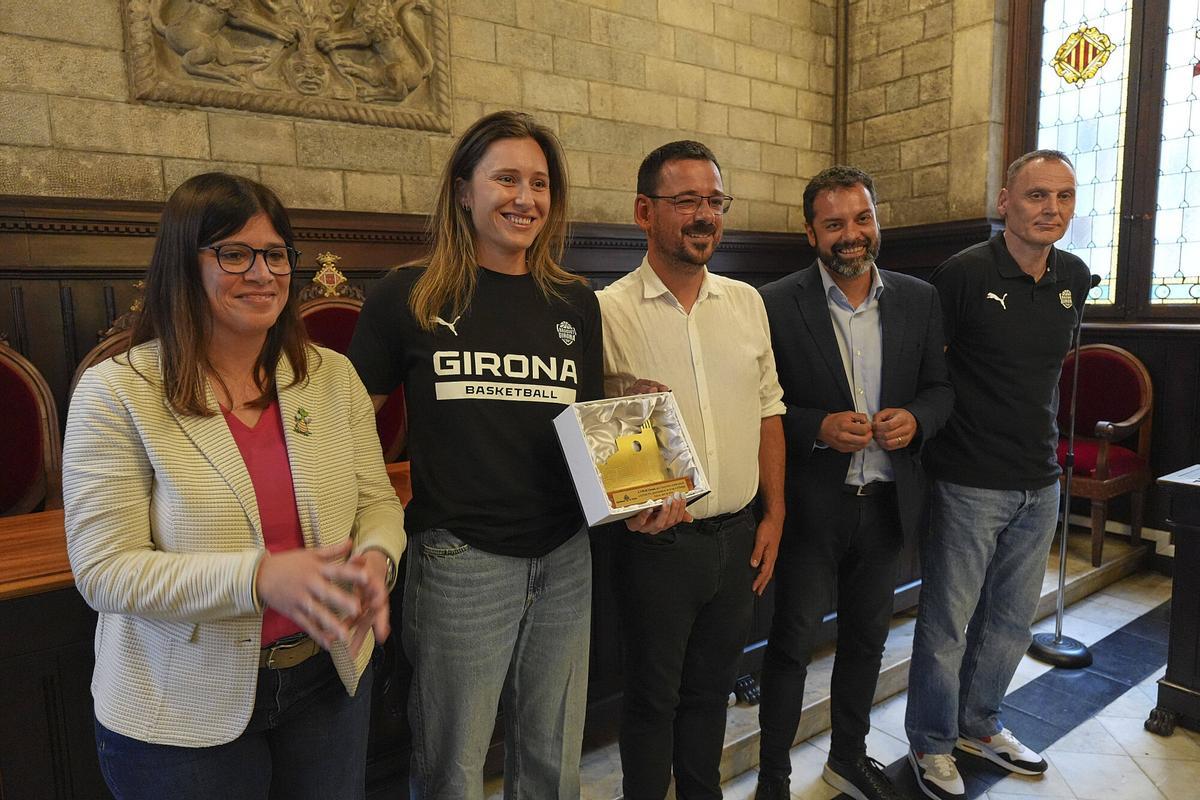 Les imatges de la celebració a l'Ajuntament del Top4 a l'Eurolliga de l'Spar Girona Les imatges de la celebració a l'Ajuntament del Top4 a l'Eurolliga de l'Spar Girona