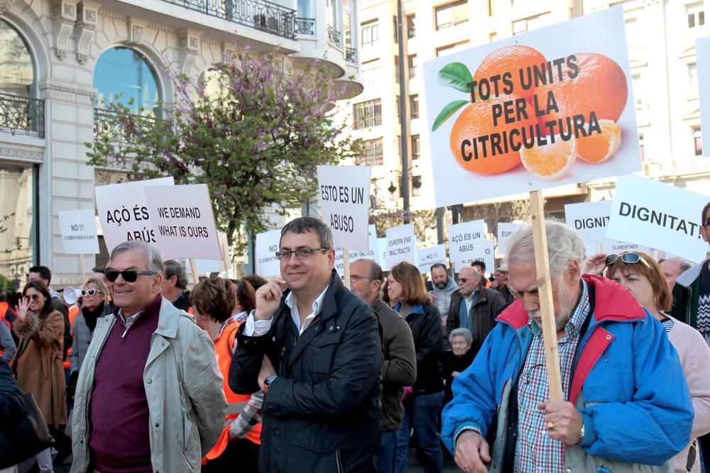 Manifestación en defensa del sector citrícola