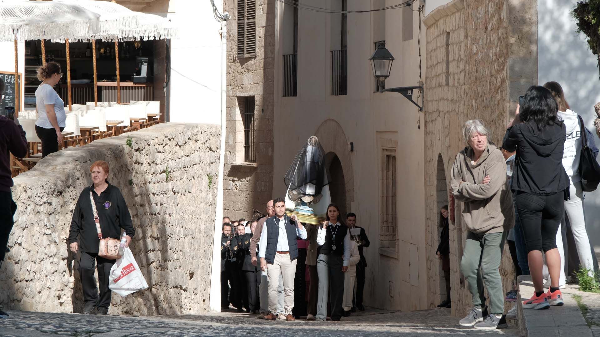 Procesión del Santo Encuentro en la catedral de Ibiza