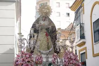 La procesión de la Virgen de la Trinidad este sábado, en imágenes
