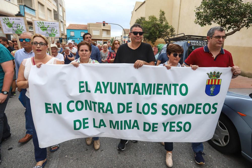 Protesta en San Miguel de Salinas contra la instal