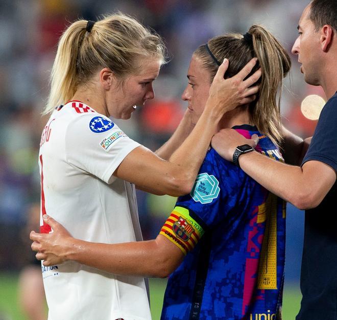 La cara más dura de la derrota: Así acabaron las jugadoras tras caer ante el Lyon