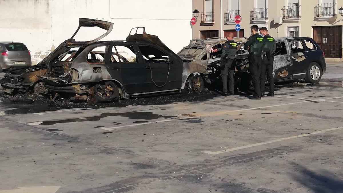 Coches quemados en Posadas