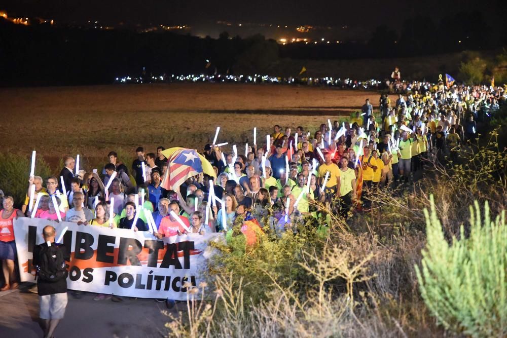 Marxa de torxes a Lledoners