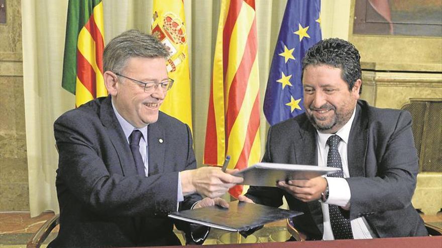 Puig y Moliner anuncian una etapa con más diálogo entre la Generalitat y la Diputación