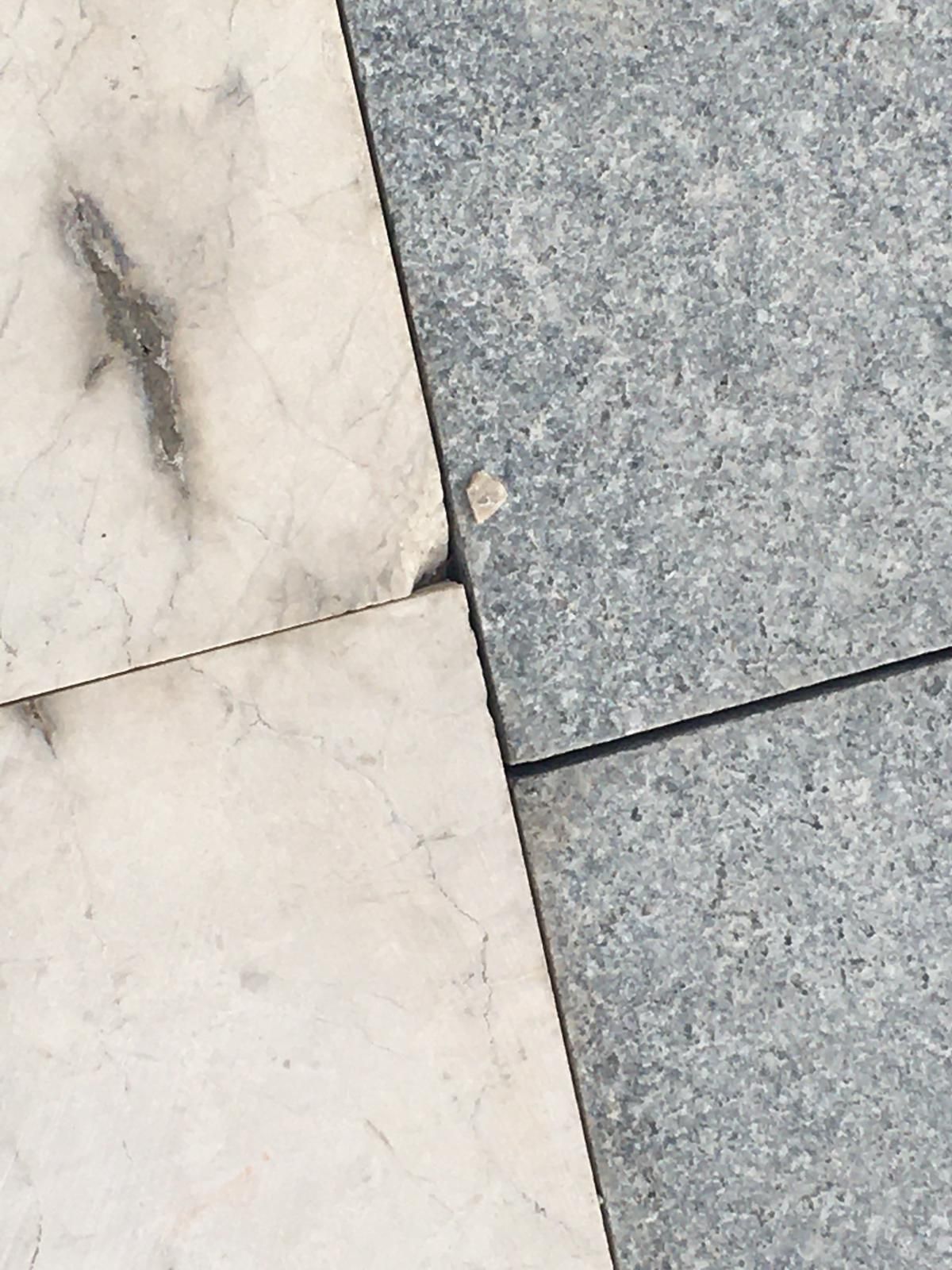 El lamentable acabado del pavimento de la Avenida de la Constitución en Alicante