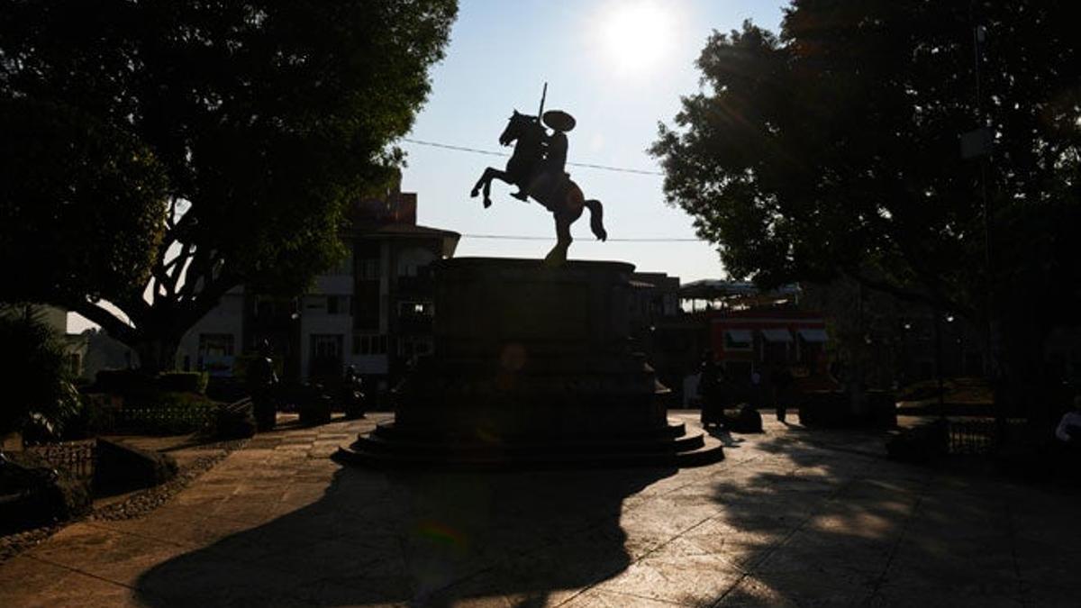 Estatua del revolucionario  Emiliano Zapata en Cuernavaca