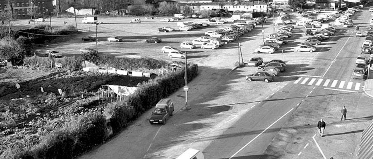 Los terrenos de la Mayacina, en 2004, antes de su urbanización.