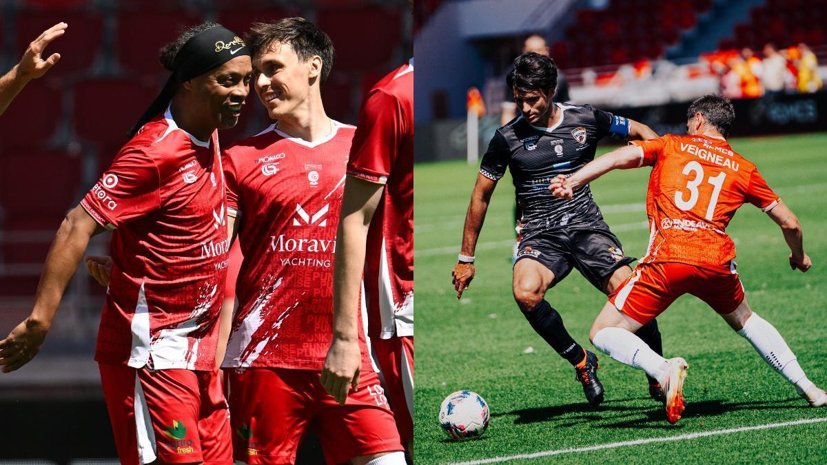 Ronaldinho y Sainz lideran el gran ‘crossover’ entre el fútbol y la Fórmula 1 en Mónaco